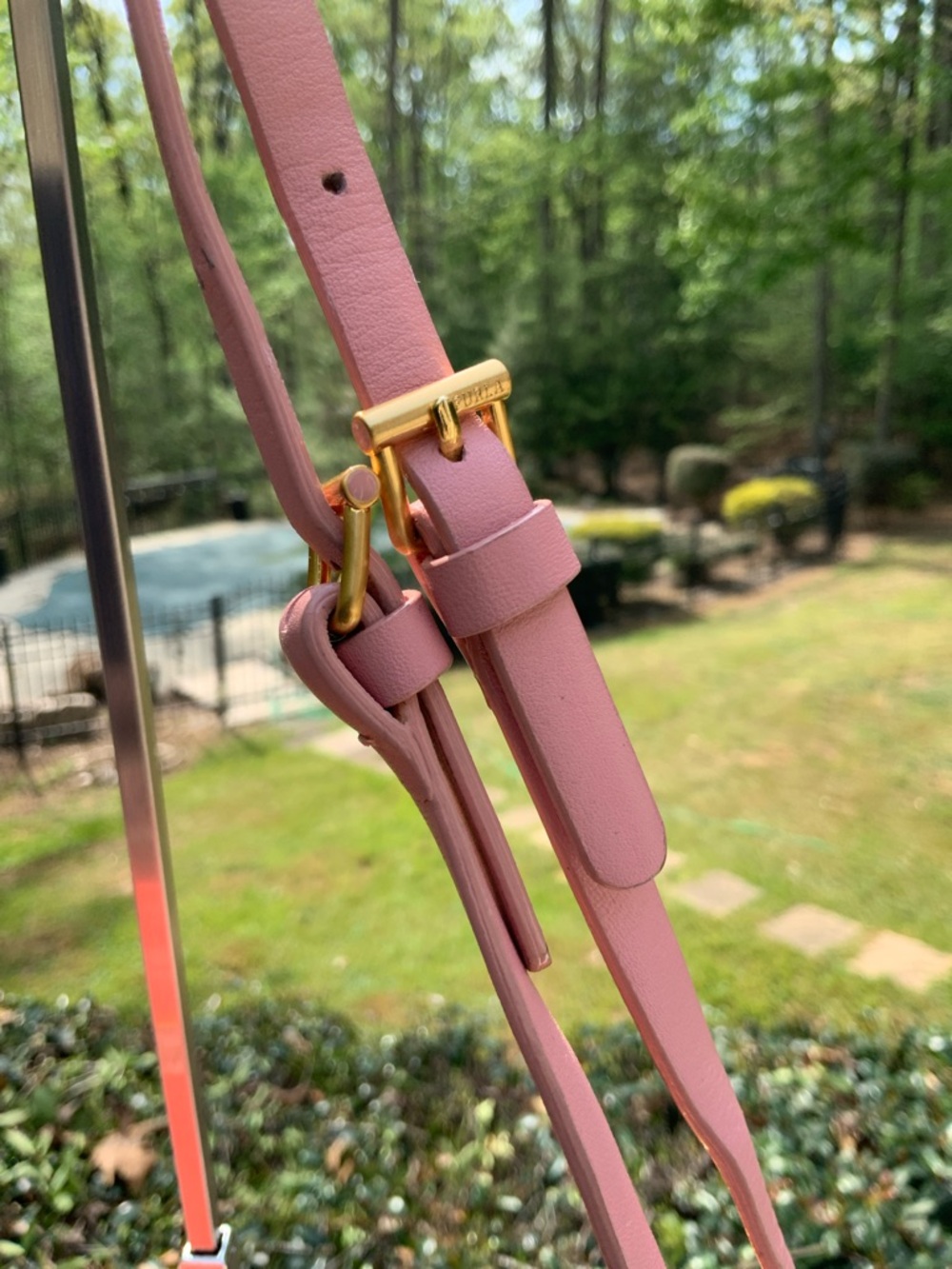 Furla Coral and Light Pink Shoulder Bag GUC - Picture 6 of 16